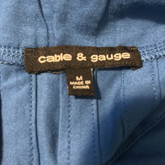 Cable & Gauge Blue Sleeveless Top with Tie Straps M - Picture 5 of 6